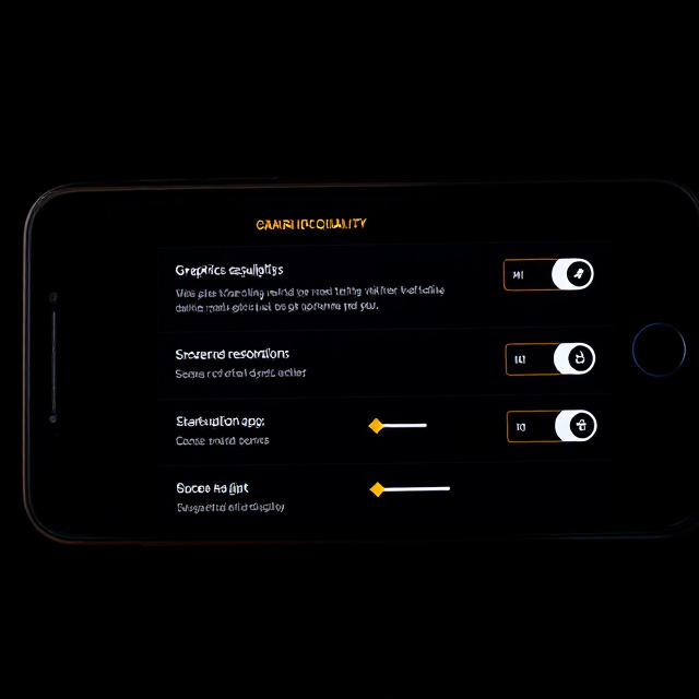lowering screen resolution and graphics quality on older phone